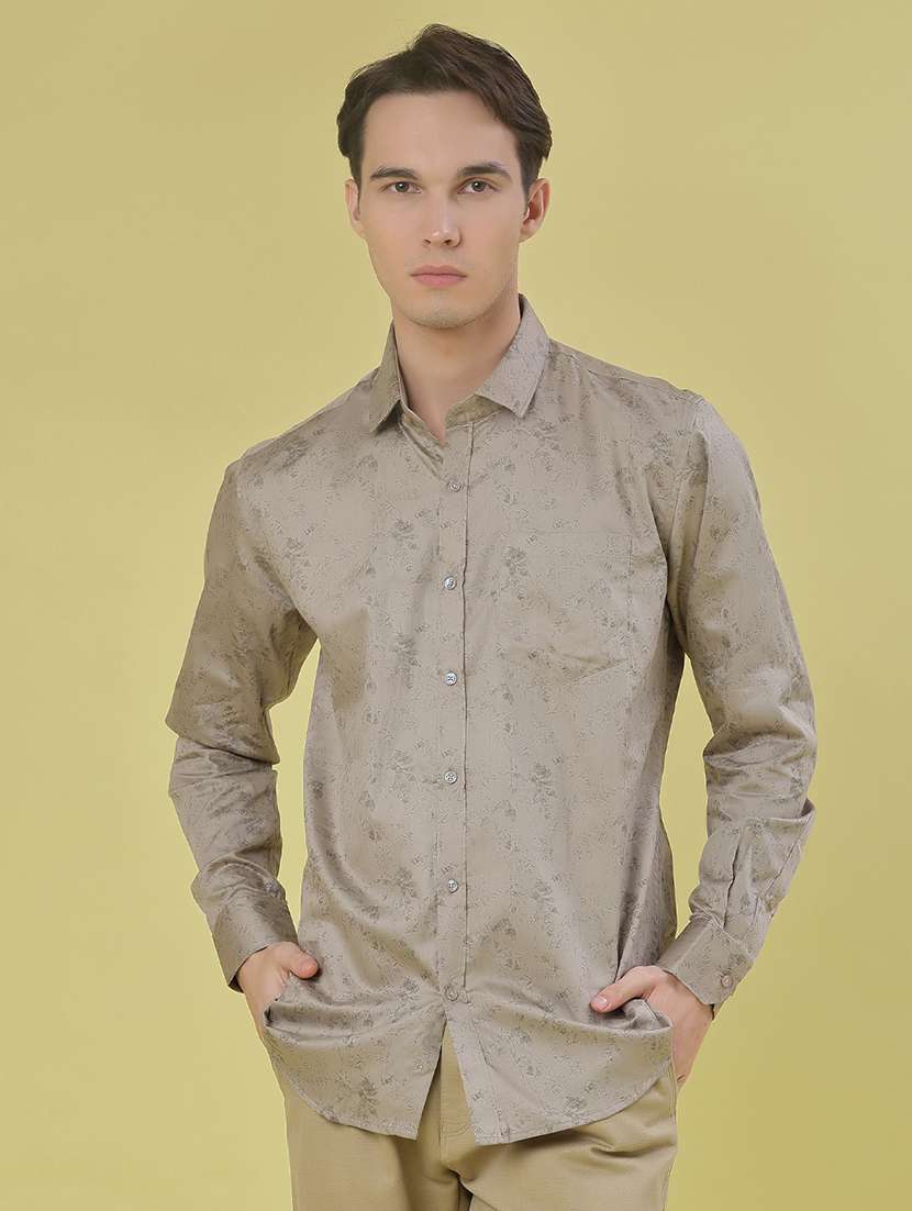 men printed long sleeve regular fit casual shirt - 21967837 -  Zoom Image - 0