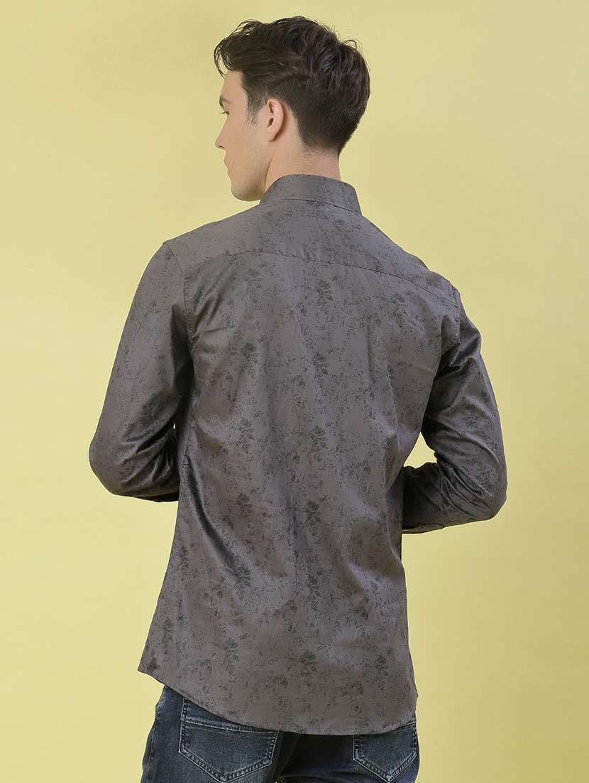 men printed long sleeve regular fit casual shirt - 21967838 -  Standard Image - 3