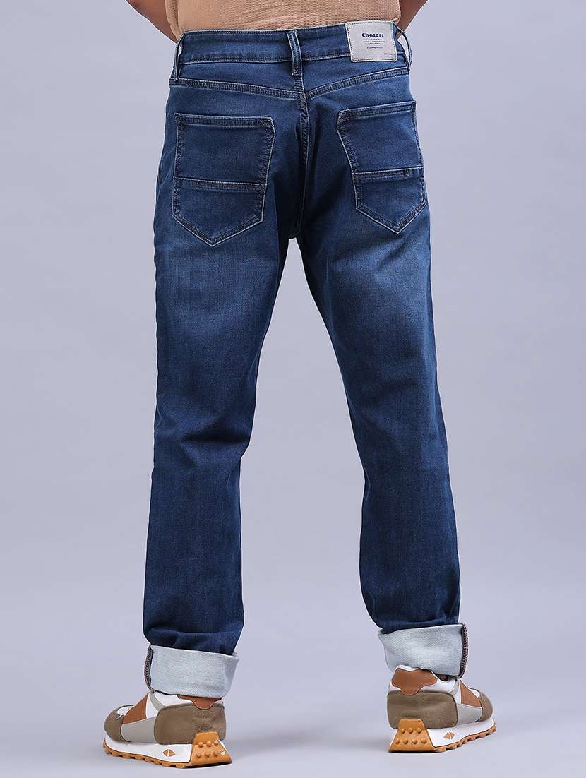 men solid mid rise tapered fit jeans - 21967843 -  Standard Image - 3