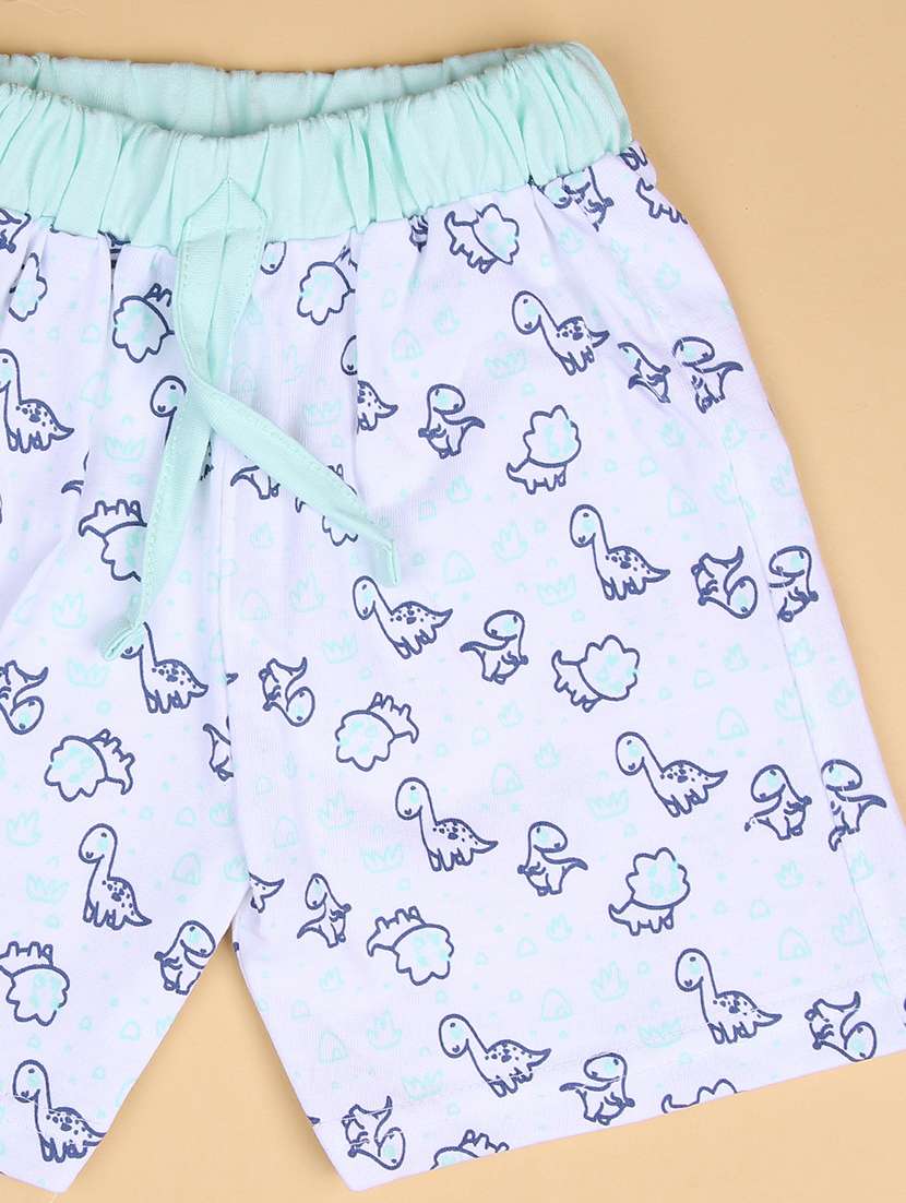 boys printed t-shirt & shorts twin set  - 21967849 -  Standard Image - 3