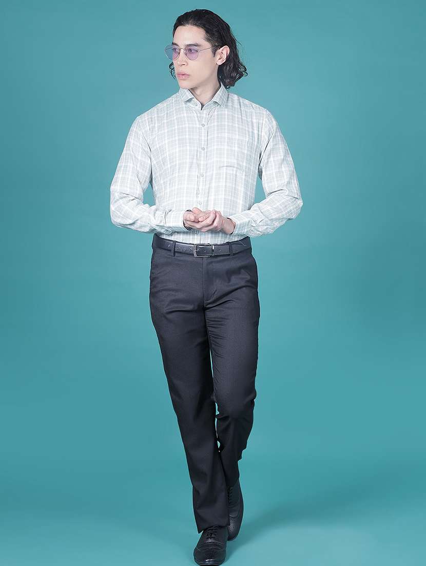 men checkered long sleeve slim fit formal shirt - 21967912 -  Standard Image - 5