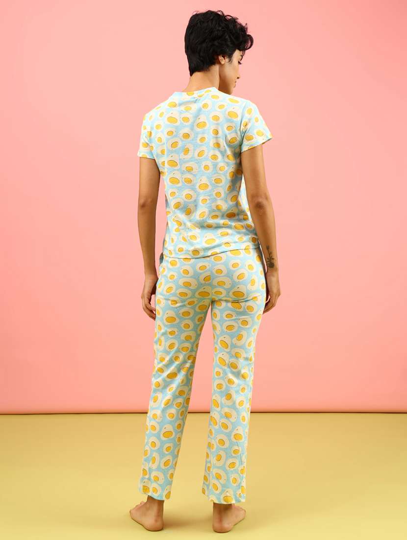 women printed nightwear pyjama set - 21967935 -  Standard Image - 3