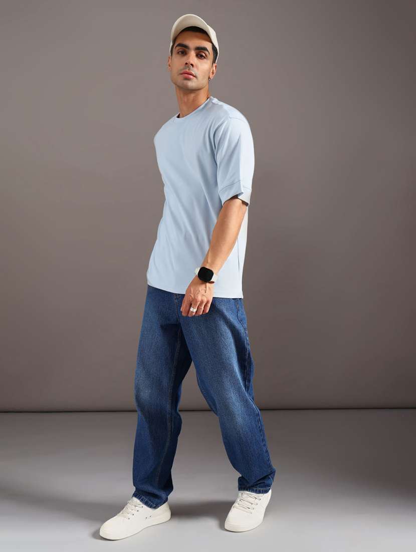 men solid short sleeve loose fit t-shirt - 21967949 -  Standard Image - 3