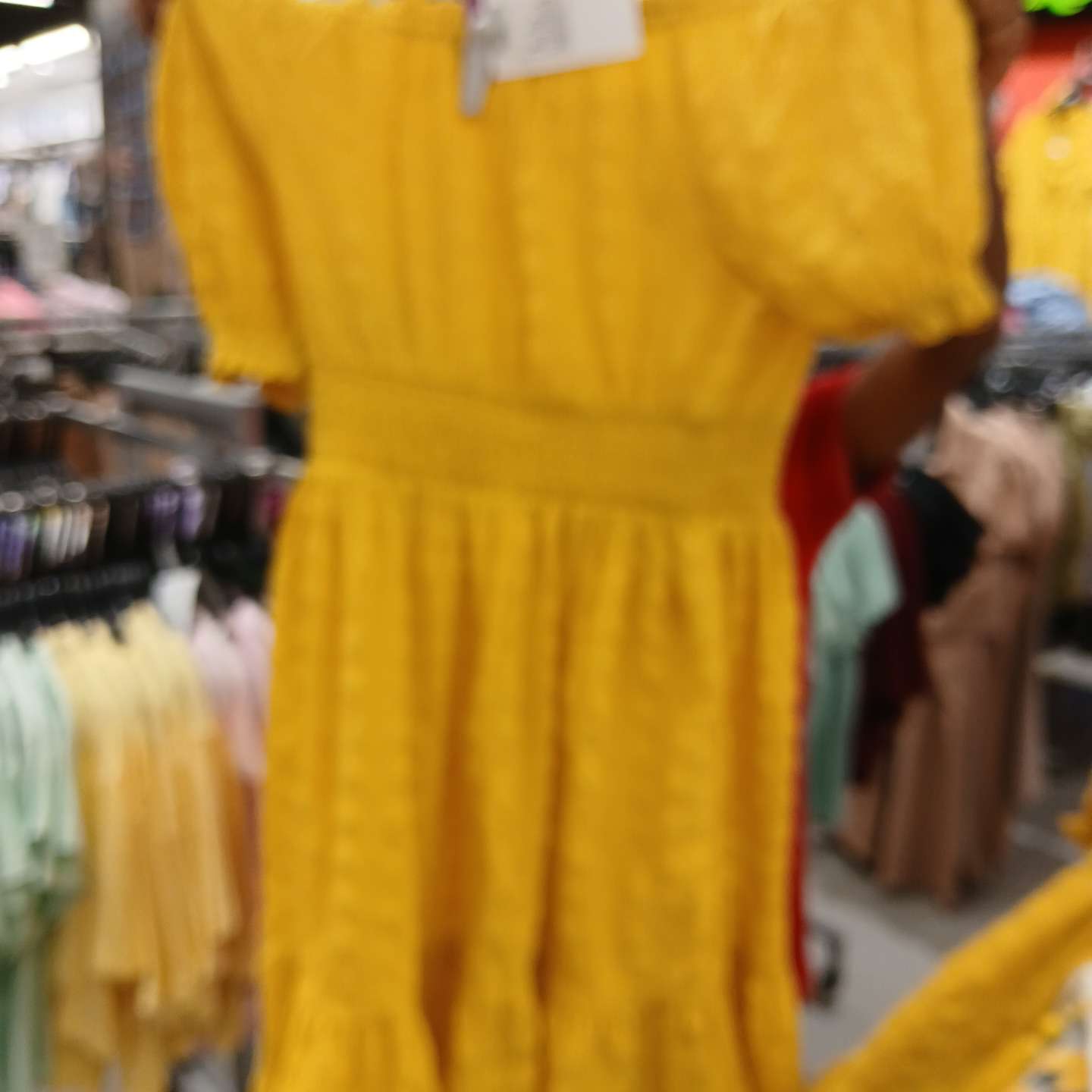 yellow polyester dress - 21967960 - Zoom Image - 0
