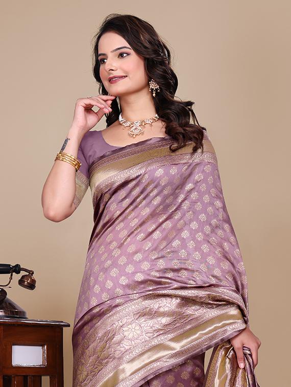 women self design banarasi saree with blouse - 21967991 - Standard Image - 3