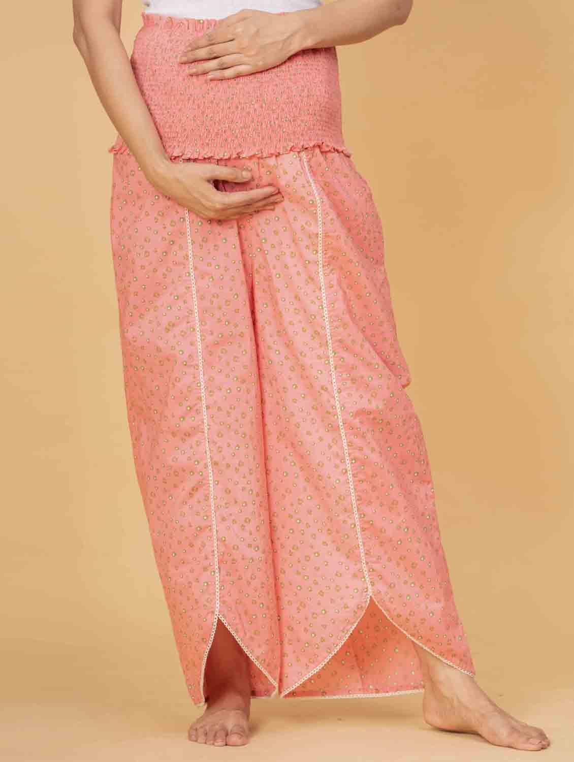 women coral printed high rise bottomwear - 21968004 -  Zoom Image - 0