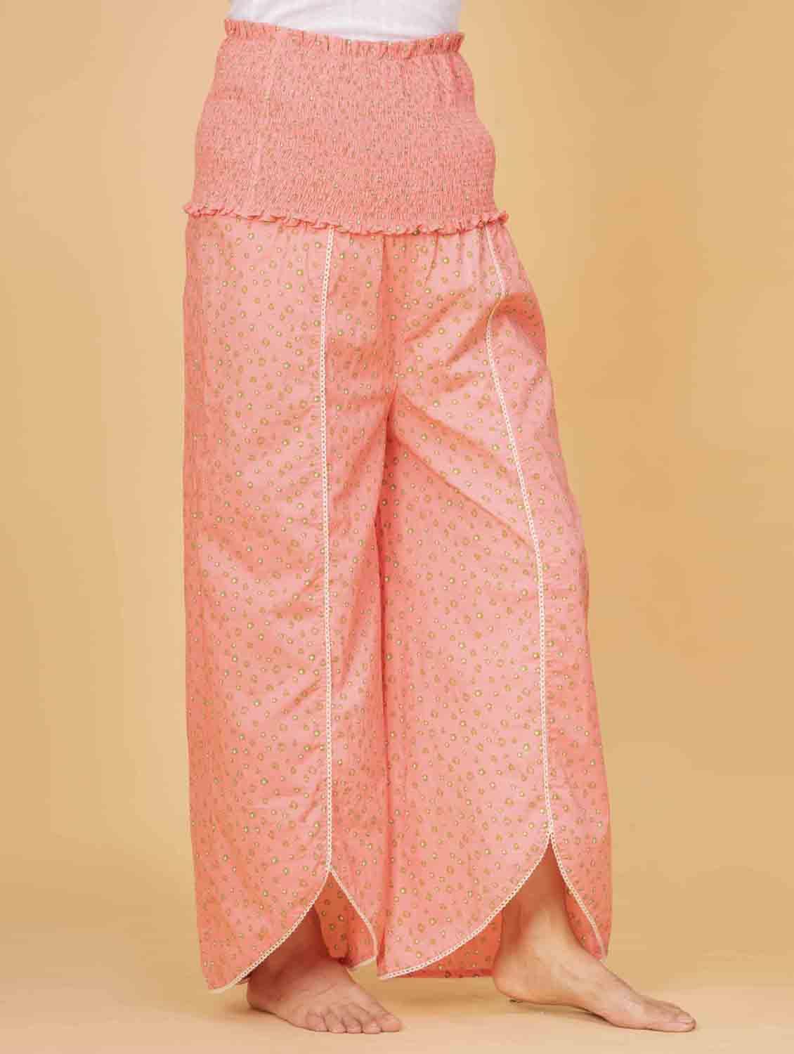 women coral printed high rise bottomwear - 21968004 - Standard Image - 3