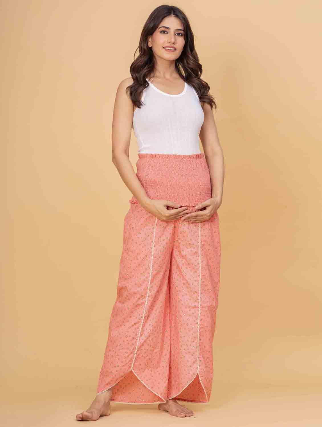 women coral printed high rise bottomwear - 21968004 - Standard Image - 5