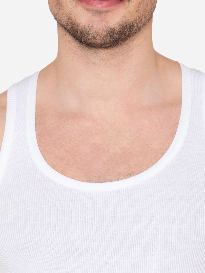 men pack of 2 solid scoop neck vest - 21968033 -  Standard Image - 5