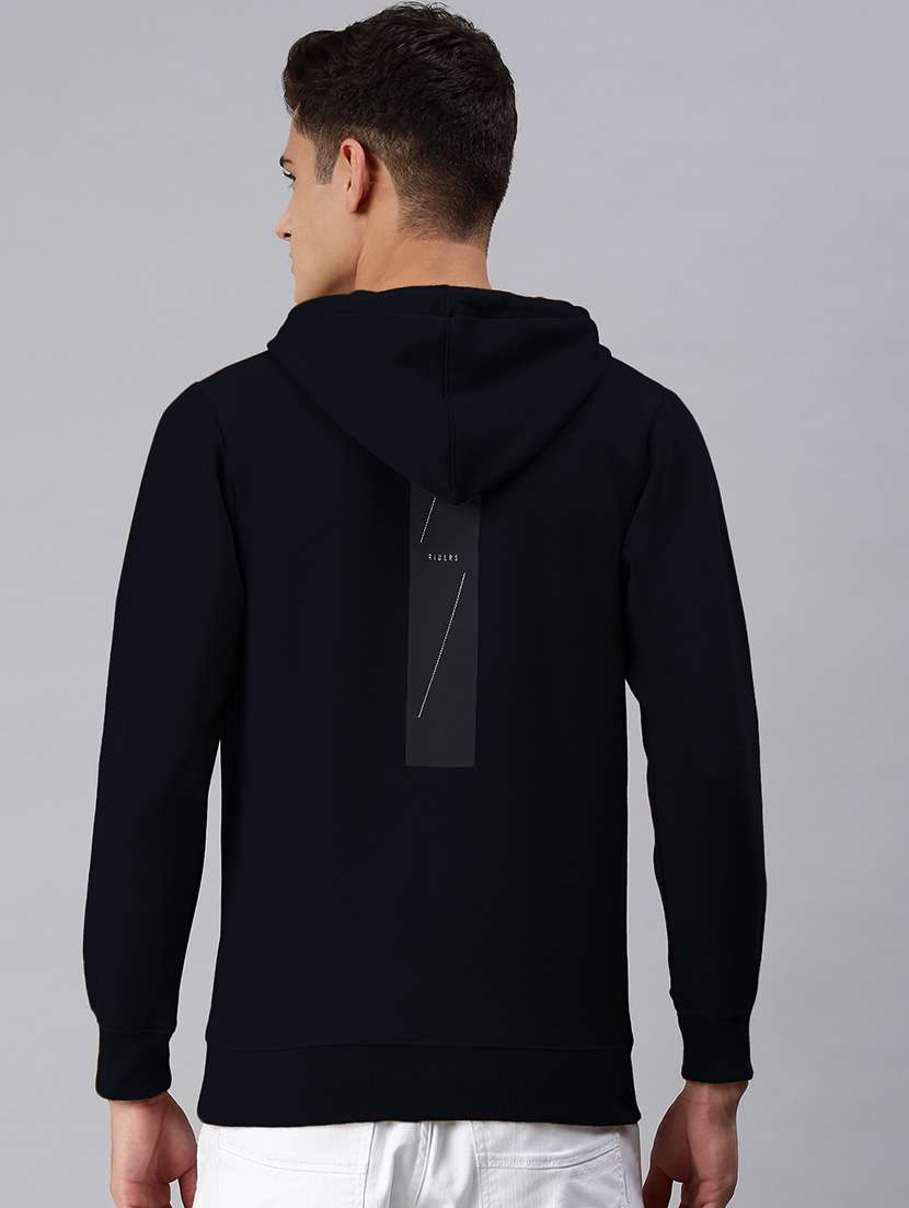 men printed long sleeve hooded sweatshirt - 21968052 - Standard Image - 3