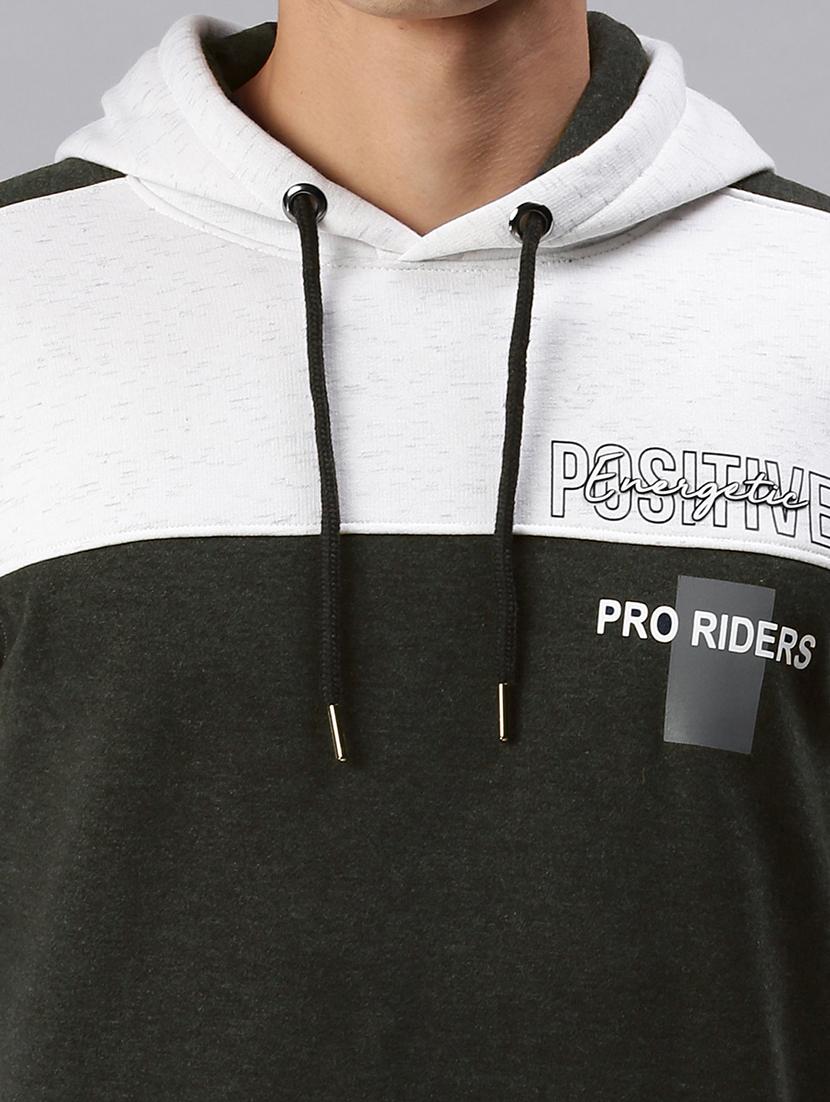 men color block long sleeve hooded sweatshirt - 21968053 - Standard Image - 3