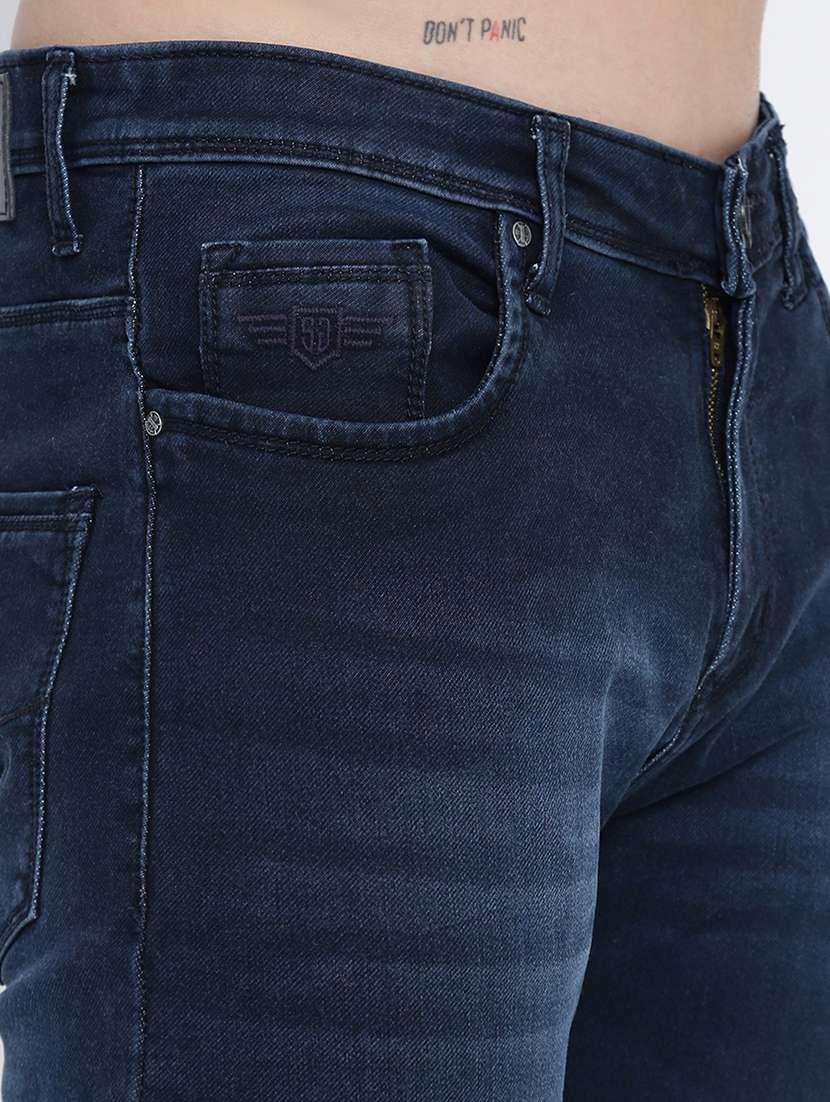 men solid mid rise slim fit jean - 21968060 -  Standard Image - 5