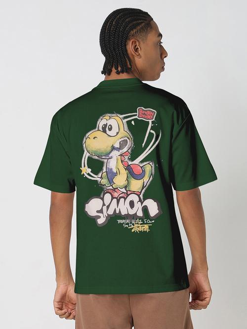 men printed short sleeve loose fit t-shirt - 21968069 - Standard Image - 0