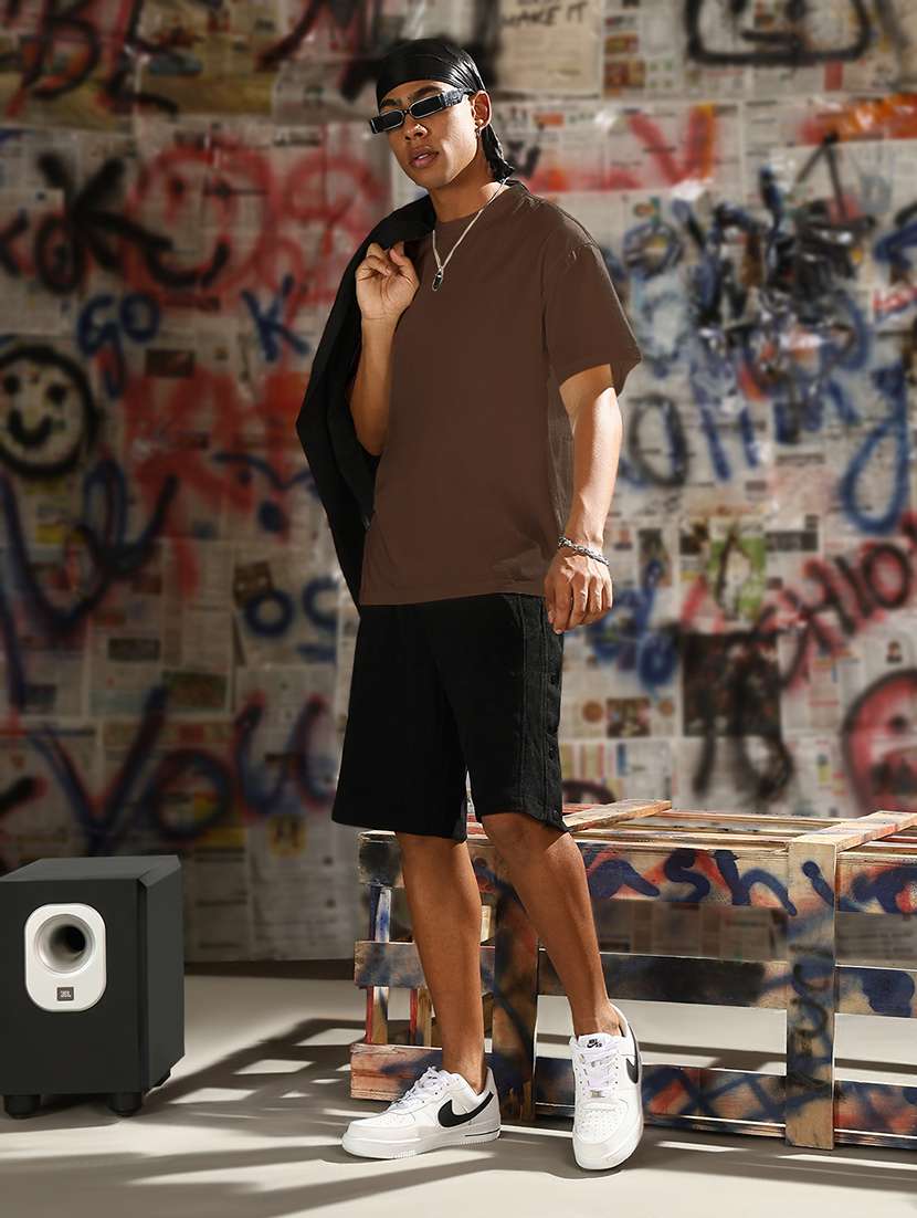 men solid short sleeve loose fit t-shirt - 21968070 - Standard Image - 5