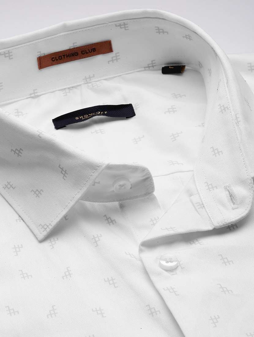 men printed long sleeve collared casual shirt - 21968075 -  Standard Image - 5