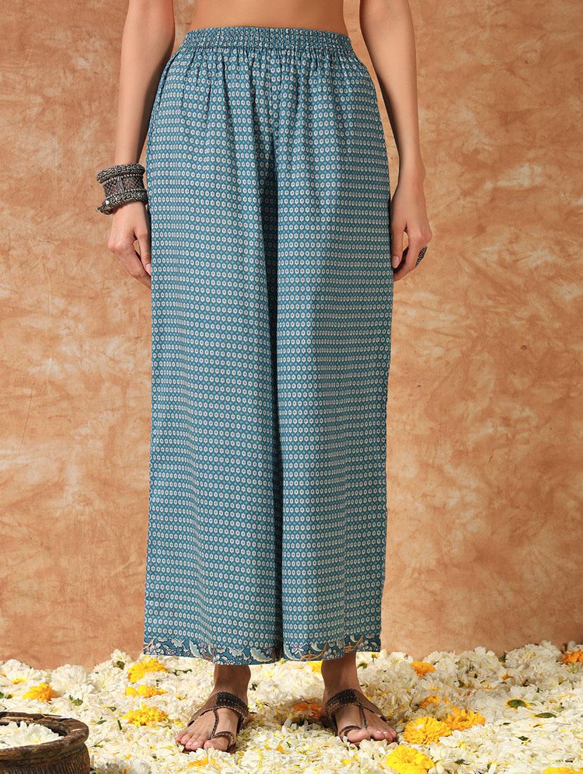 women floral print kurt aand palazzo with dupatta set - 21968129 - Standard Image - 5