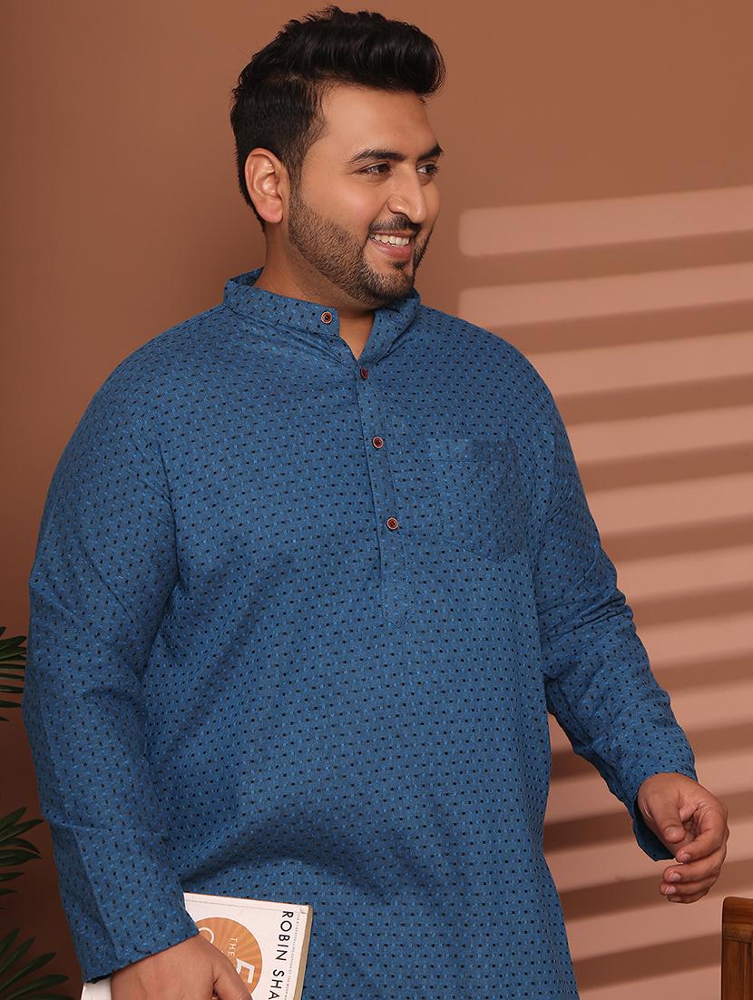 men self design mandarin neck long kurta - 21968169 - Standard Image - 5