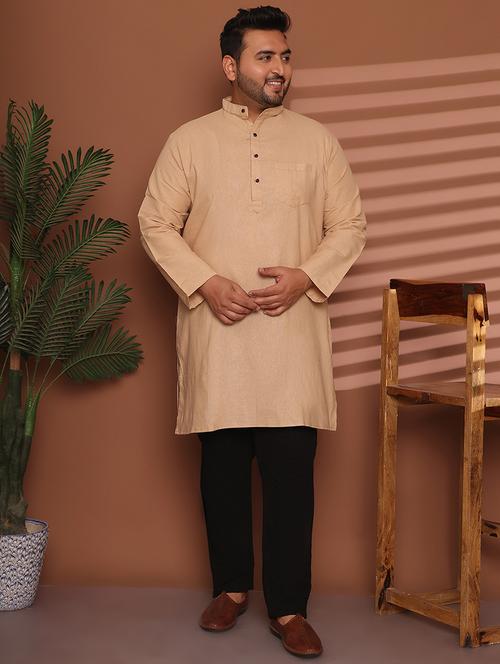 men solid mandarin neck long kurta - 21968192 -  Standard Image - 0