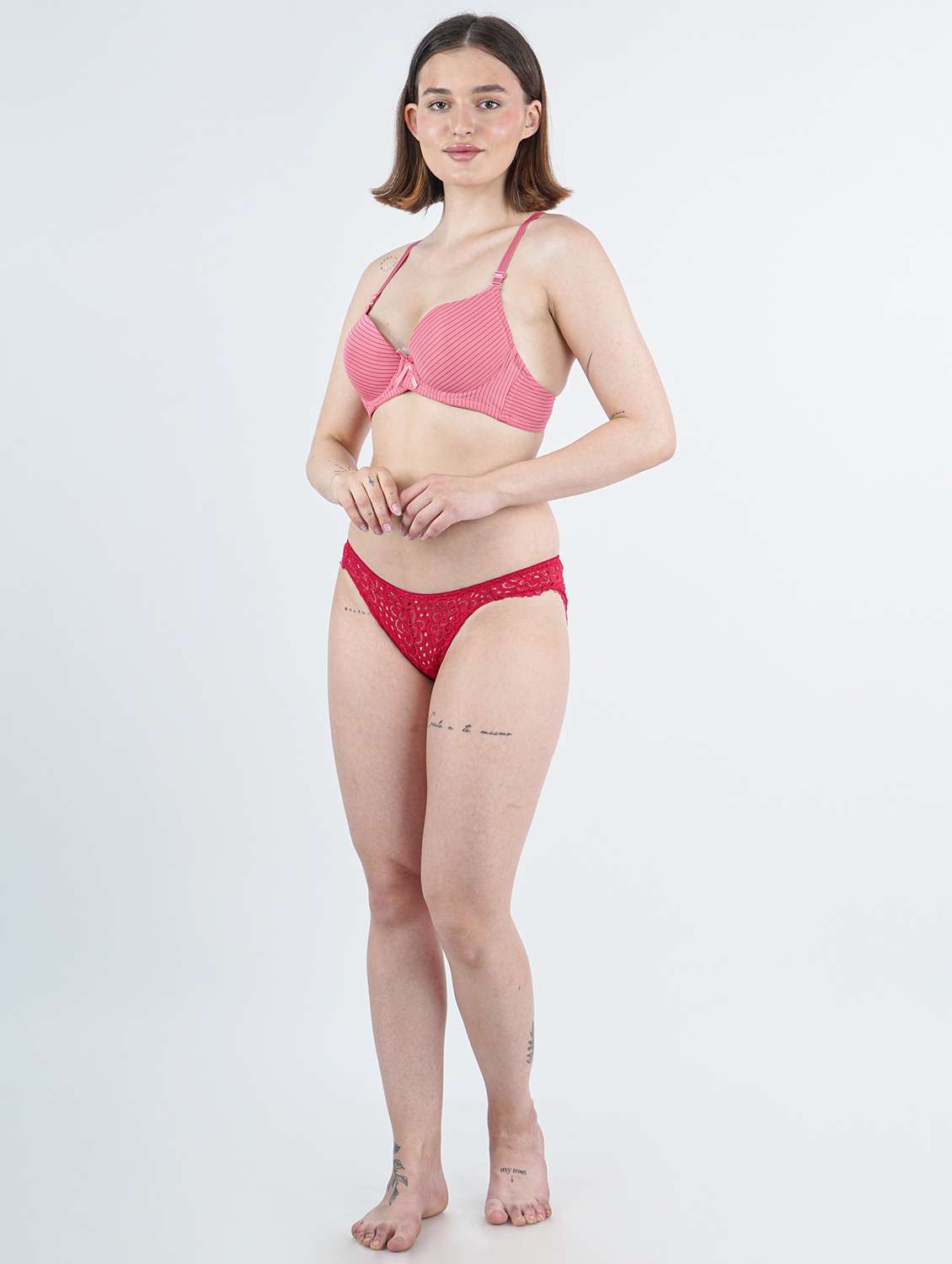 women striped underwired push up bra - 21968217 -  Standard Image - 5