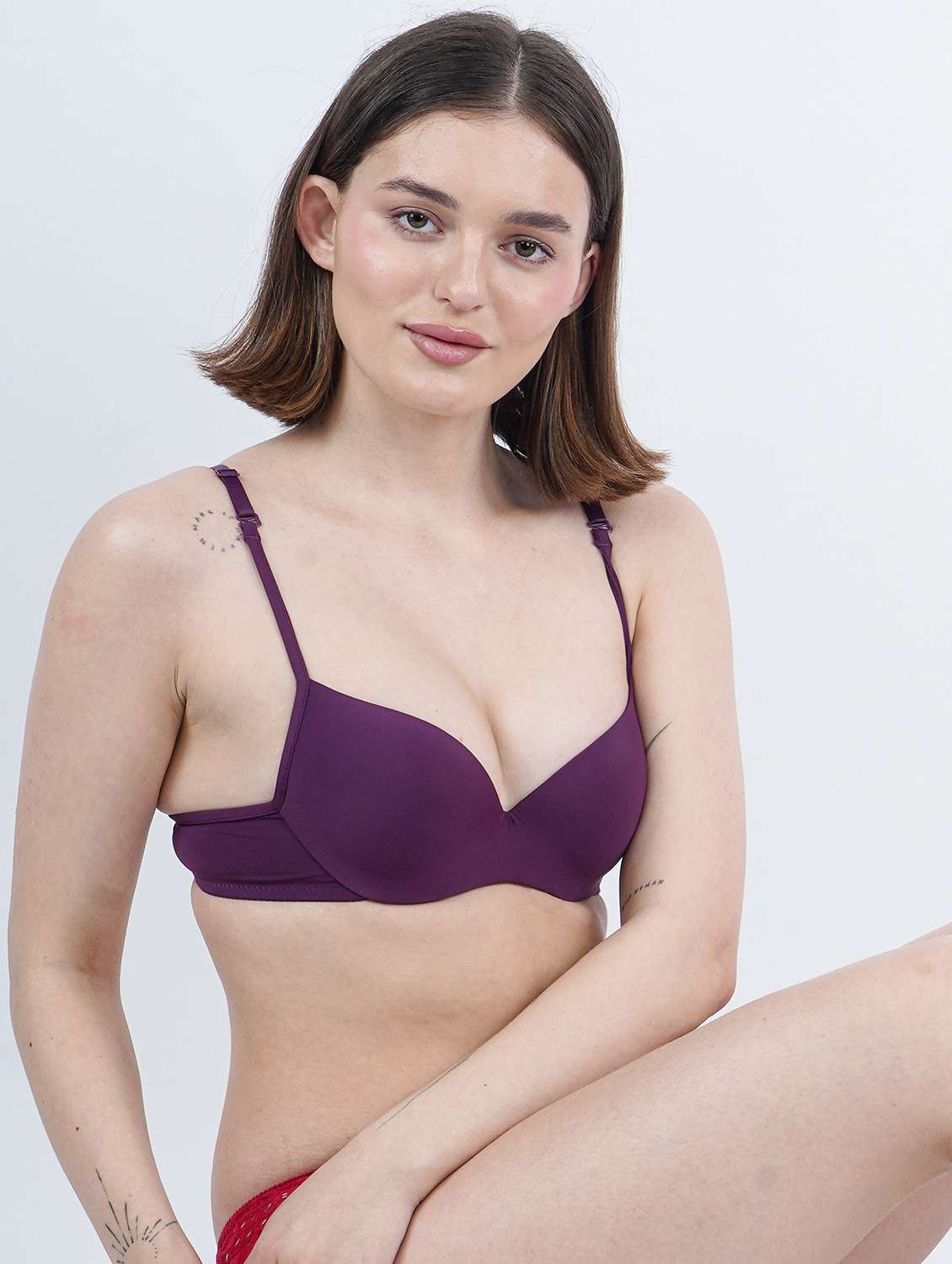 women solid underwired push up bra - 21968219 -  Standard Image - 3