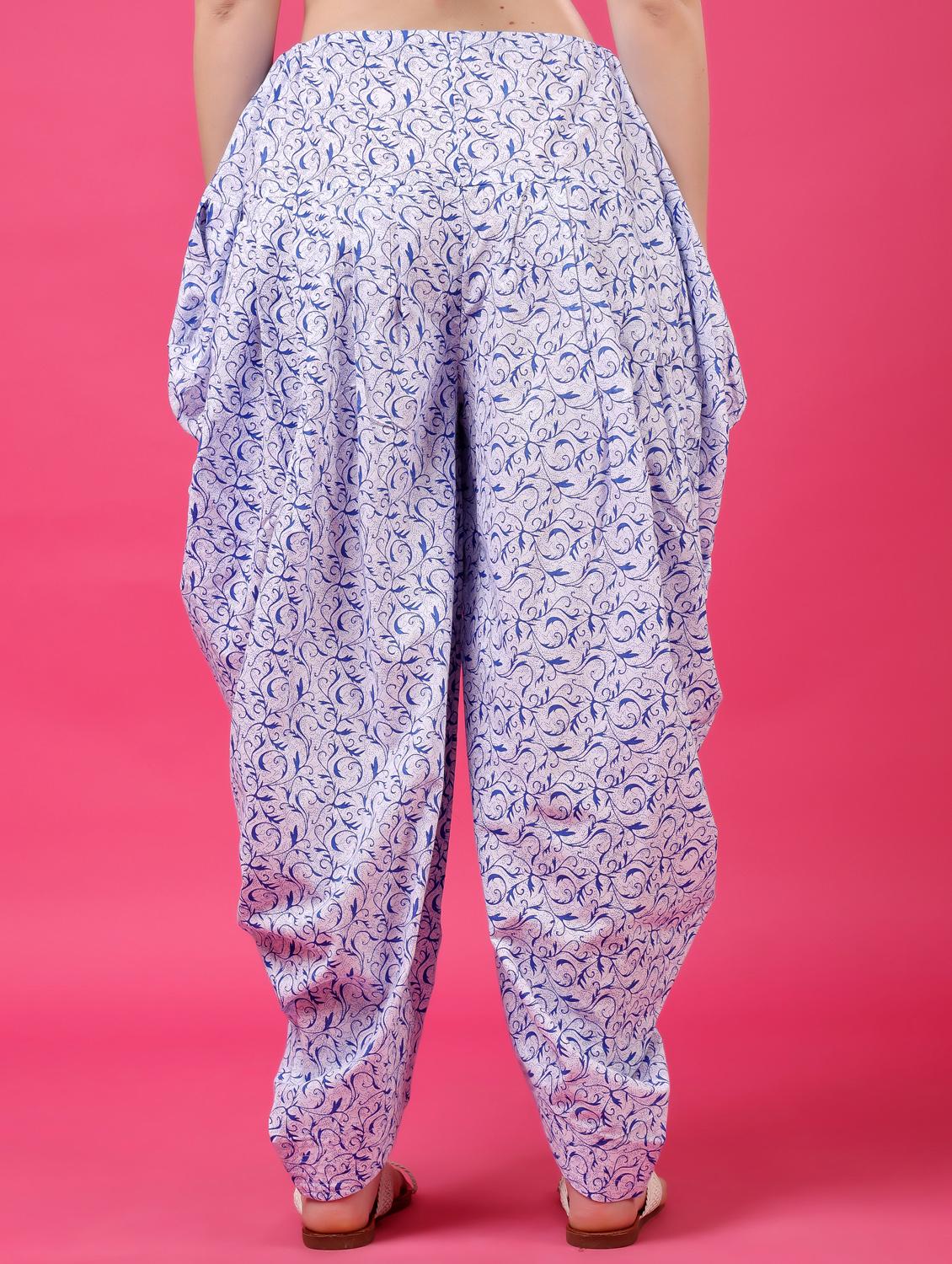 women printed mid rise patiyala salwar - 21968222 - Standard Image - 3