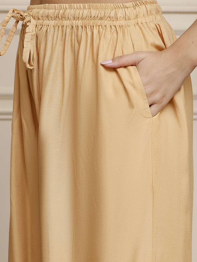 women pack of 2 solid flared palazzo - 21968285 -  Standard Image - 5