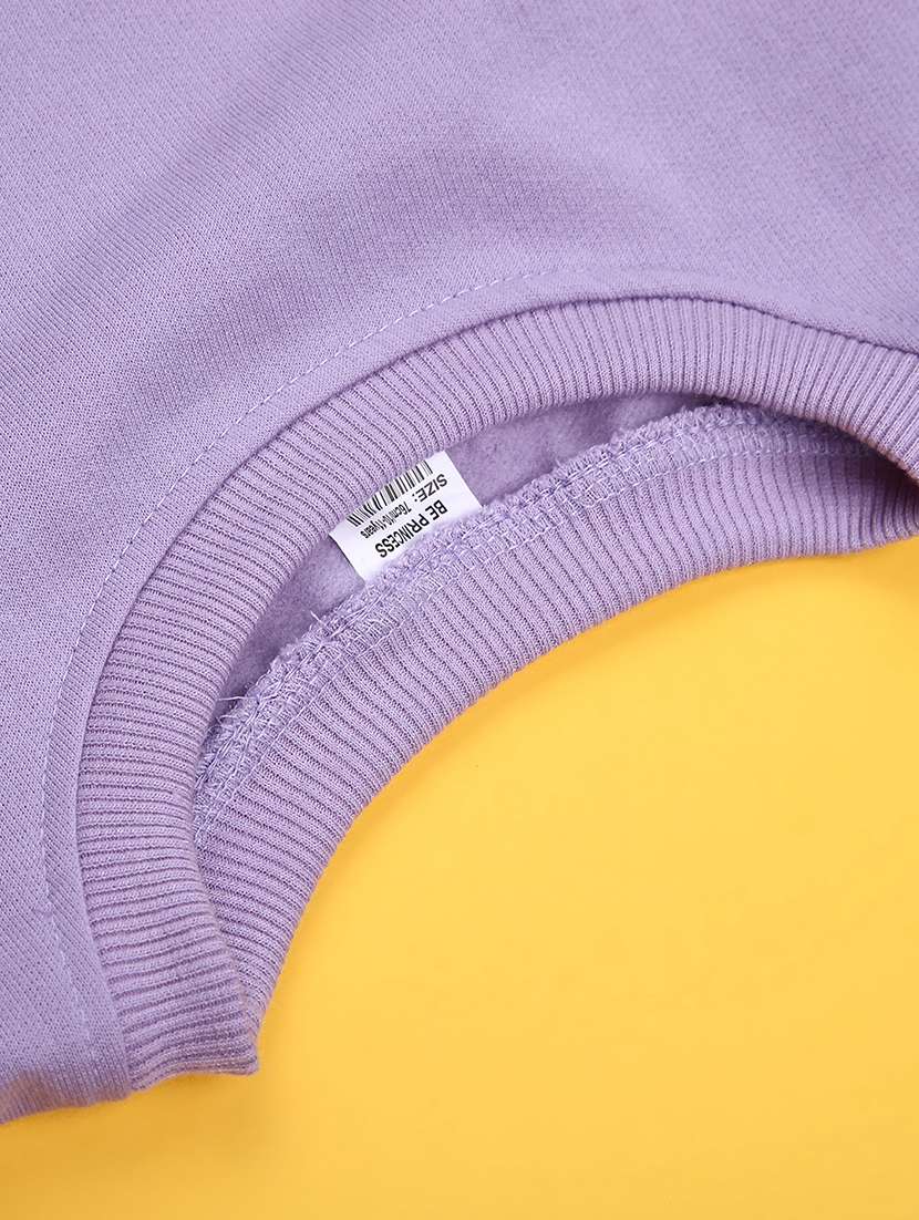 girls solid long sleeve swwatshirt  - 21968372 -  Standard Image - 3