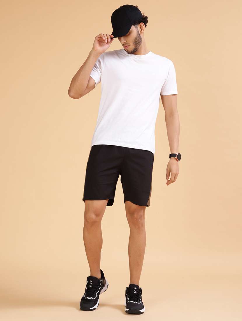Men Side Taped Mid Rise Sport Shorts - 21968410 -  Standard Image - 5
