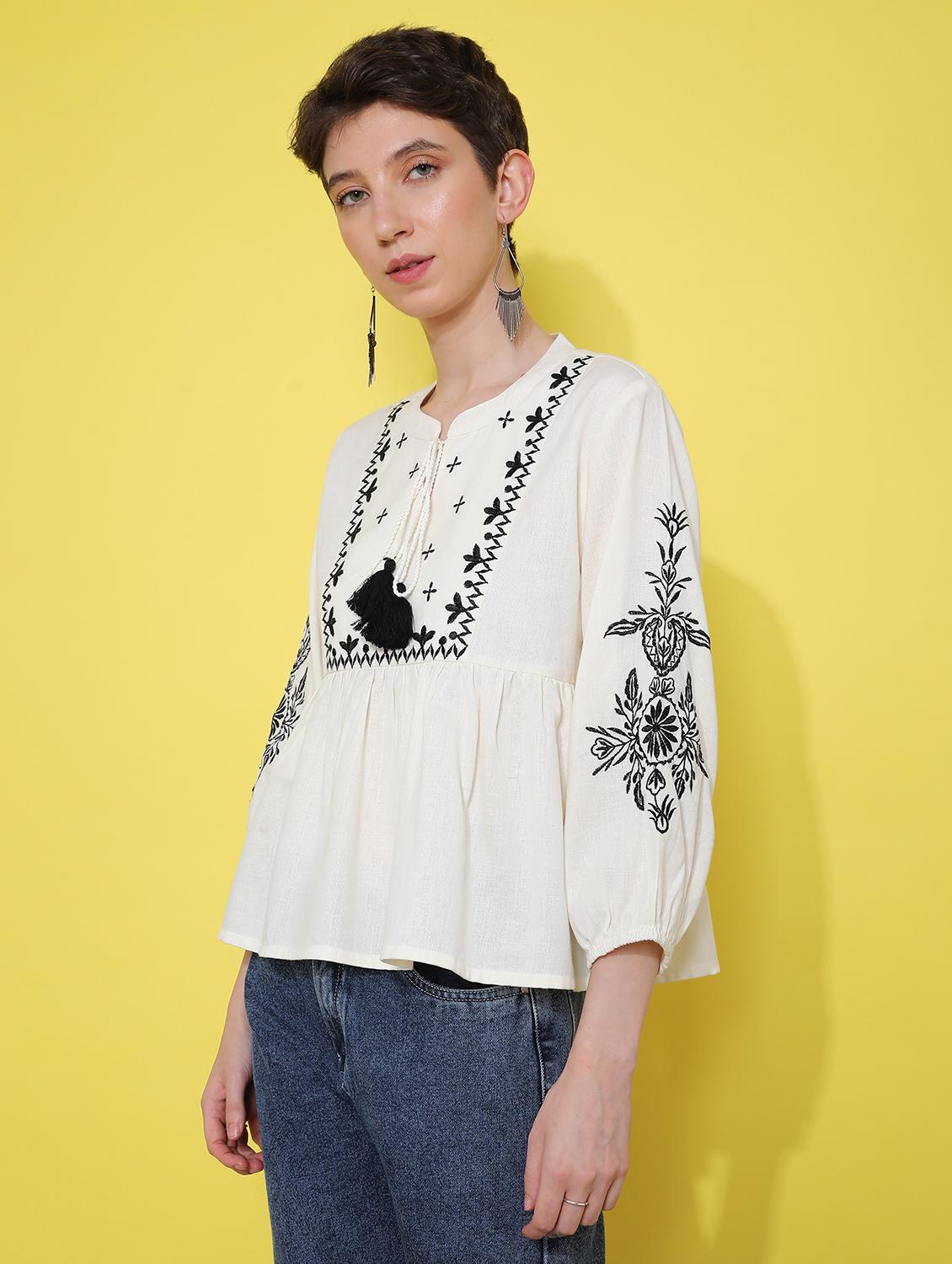 off white cotton flex tshirt - 21968480 - Standard Image - 5