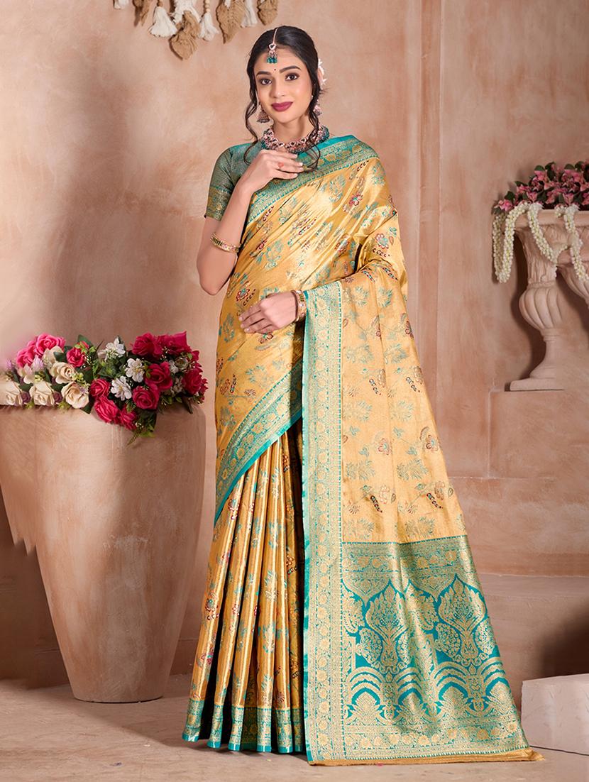 women self design banarasi saree with blouse - 21968562 -  Zoom Image - 0