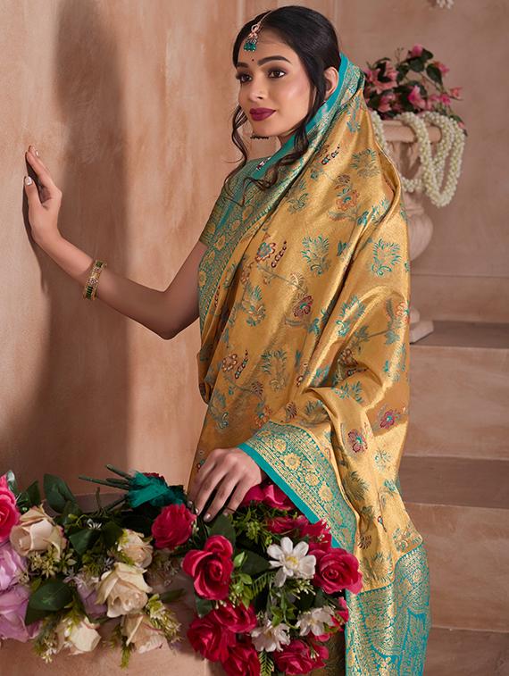 women self design banarasi saree with blouse - 21968562 - Standard Image - 3