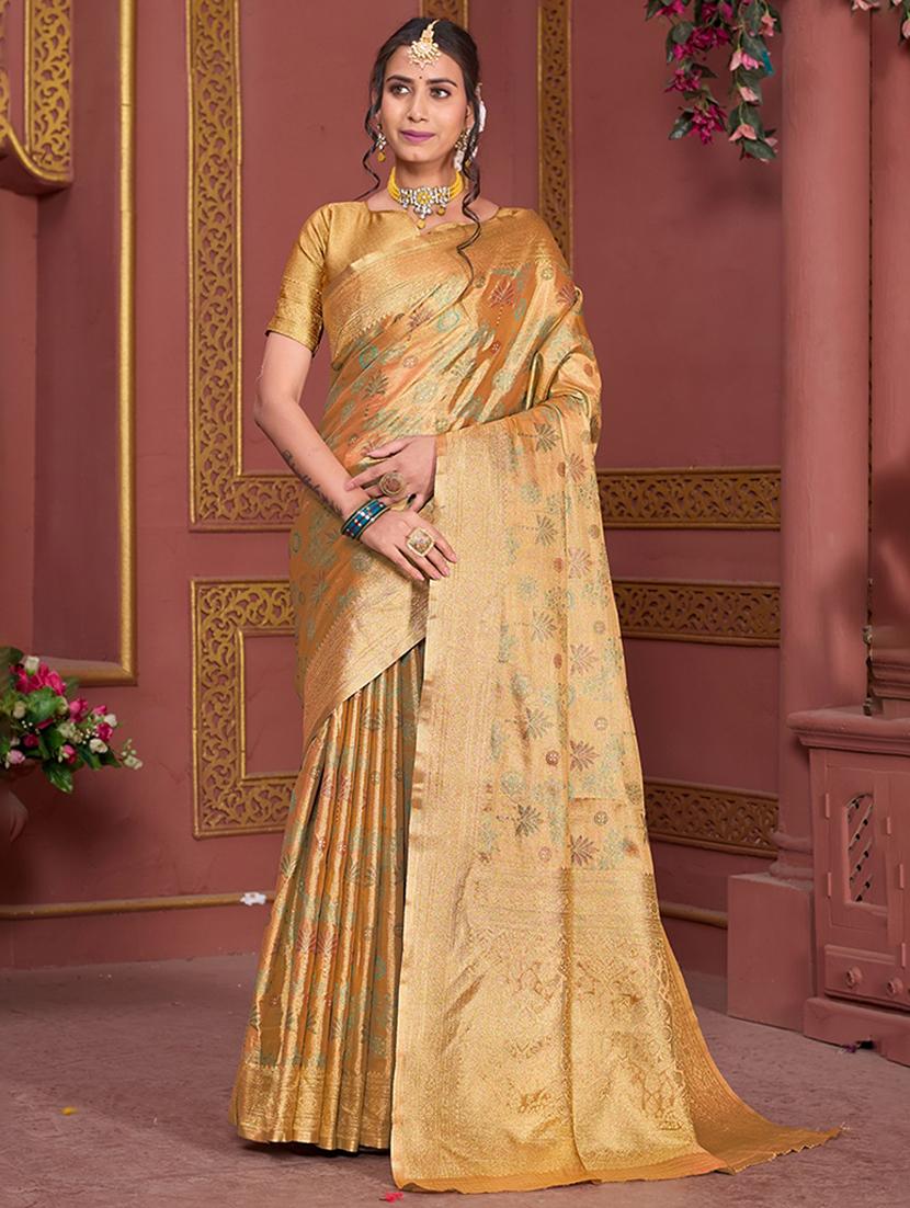 women self design banarasi saree with blouse - 21968570 -  Zoom Image - 0