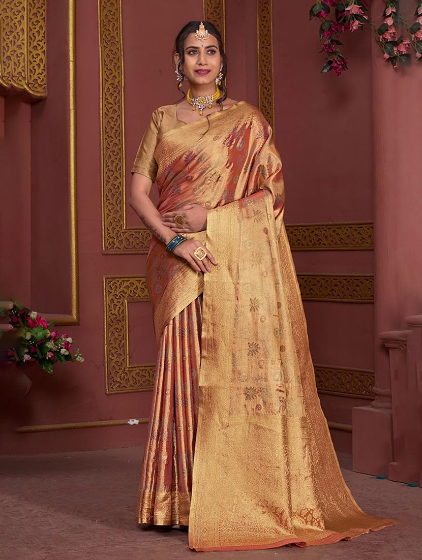 women self design banarasi saree with blouse - 21968572 - Zoom Image - 0