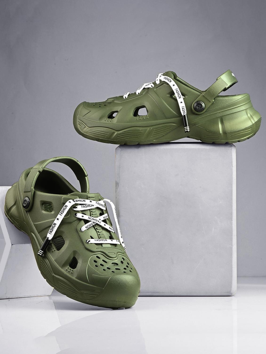 men green slip on clog