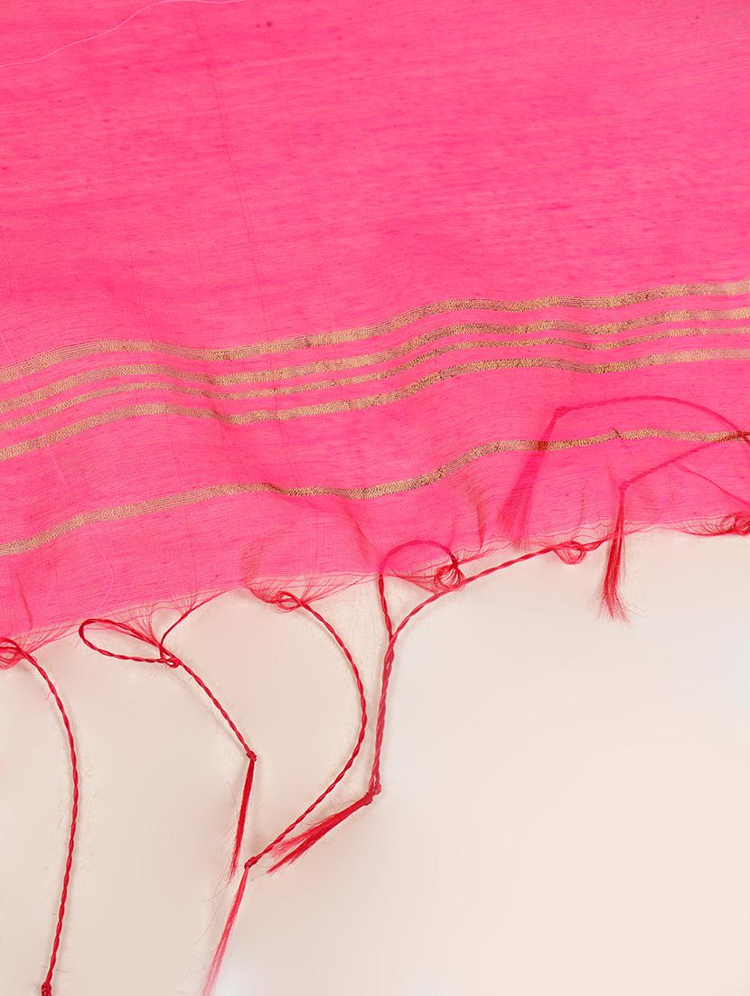 women solid with bordered saree with blouse - 21968614 - Standard Image - 5