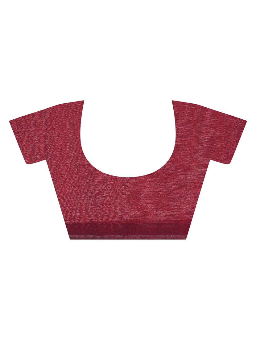 women solid plain saree with blouse - 21968619 - Standard Image - 3