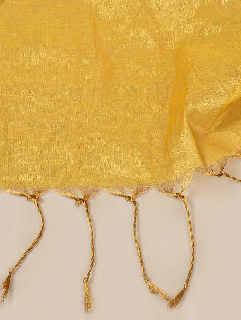 women solid plain saree with blouse - 21968628 -  Standard Image - 5