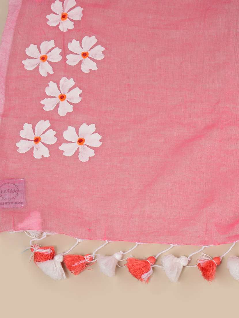 women floral bordered saree with blouse - 21968643 - Standard Image - 5
