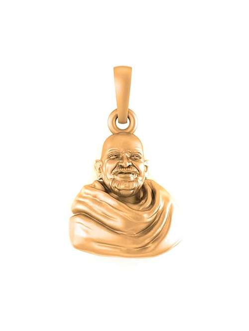  gold plated baba neem karoli pendant kainchi dhaam maharaj ji locket for men women - 21968657 -  Standard Image - 0