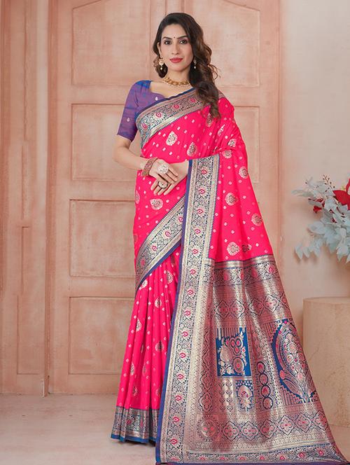 women self design banarasi saree with blouse - 21968661 -  Standard Image - 0
