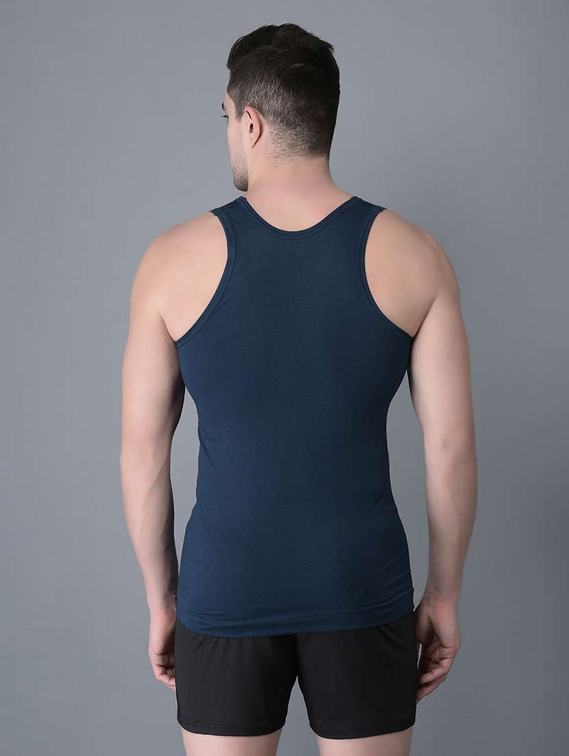 men pack of 2 solid scoop neck vest - 21968678 -  Standard Image - 3
