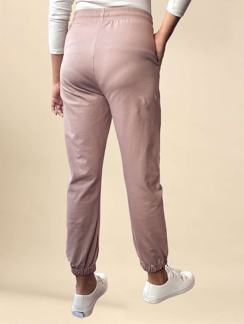 women solid mid rise regular fit jogger - 21968707 -  Standard Image - 3