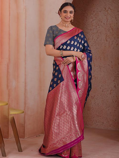 women self design banarasi saree with blouse - 21968753 -  Standard Image - 0