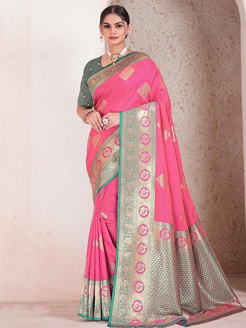 women self design banarasi saree with blouse - 21968765 -  Standard Image - 0