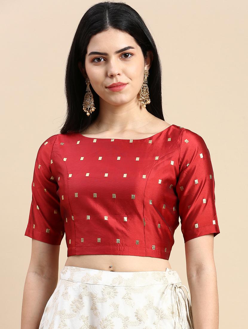 women self designed short sleeve blouse - 21968813 -  Zoom Image - 0