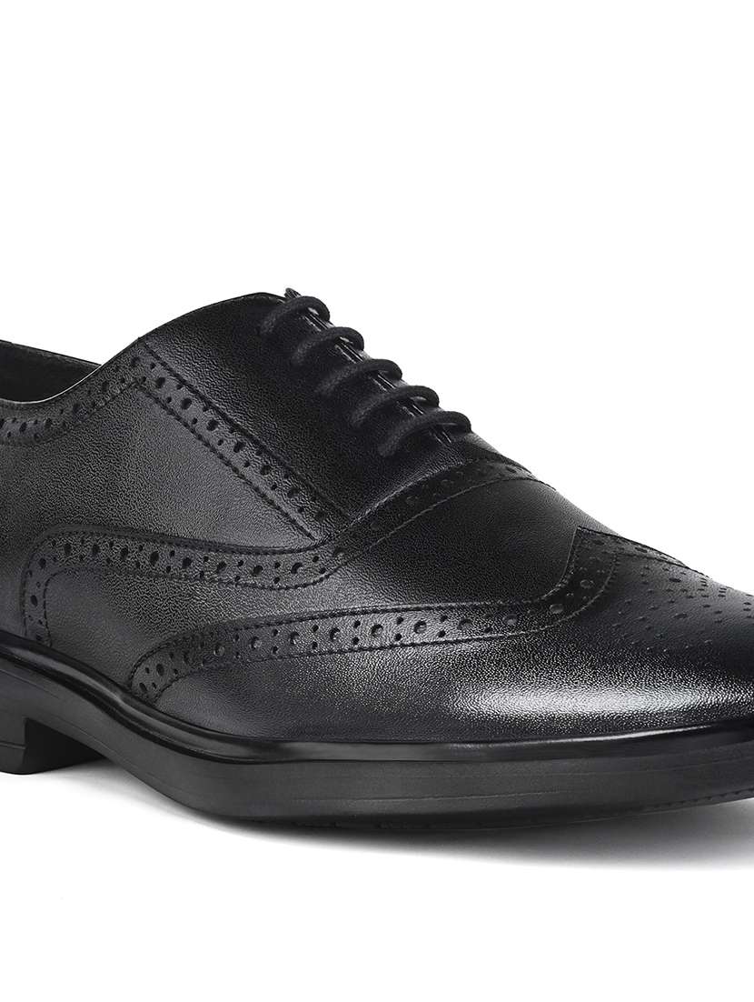 men black lace-up brouge - 21968834 - Standard Image - 3