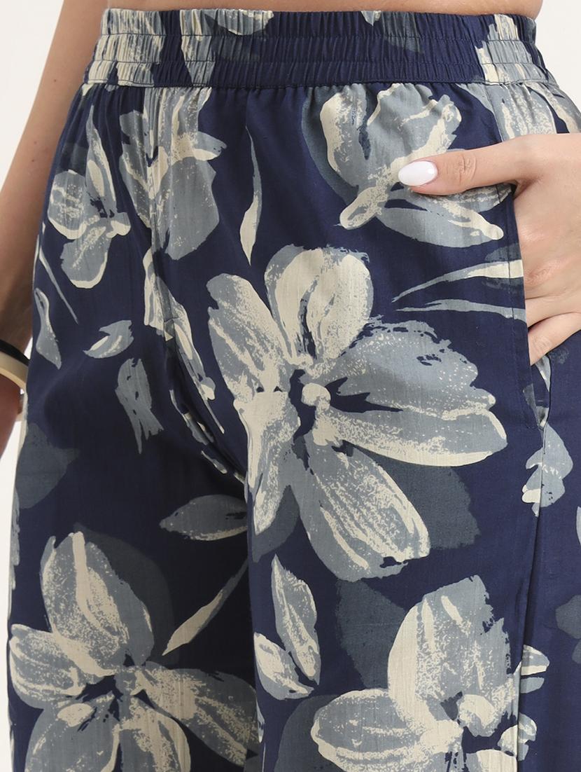 women floral print notch neck co-ord set - 21969118 - Standard Image - 5