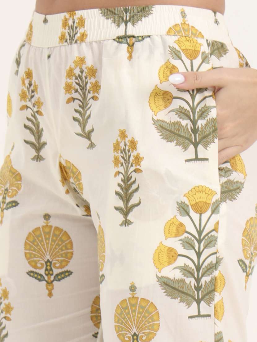 women printed notch neck co-ord set - 21969122 -  Standard Image - 5