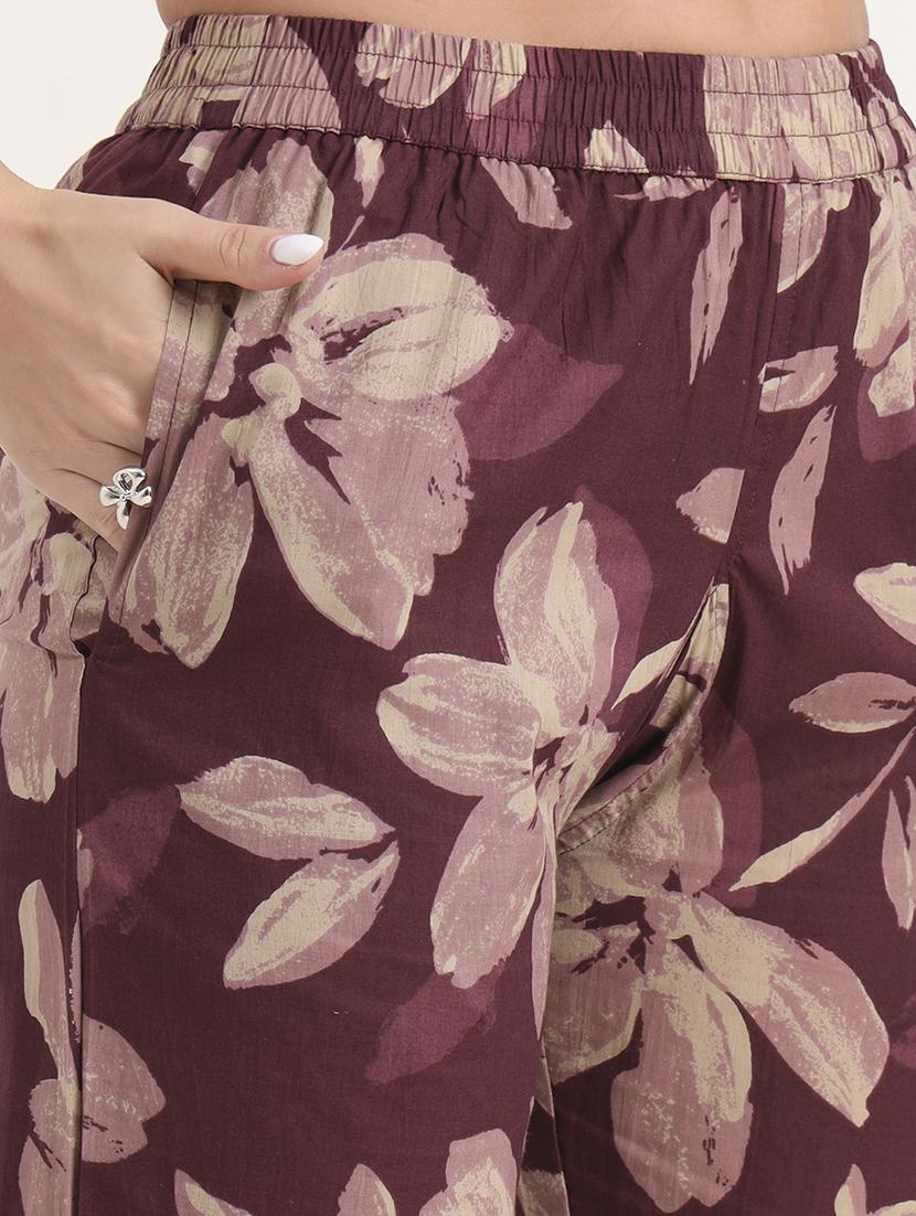 women floral print notch neck co-ord set - 21969123 - Standard Image - 5