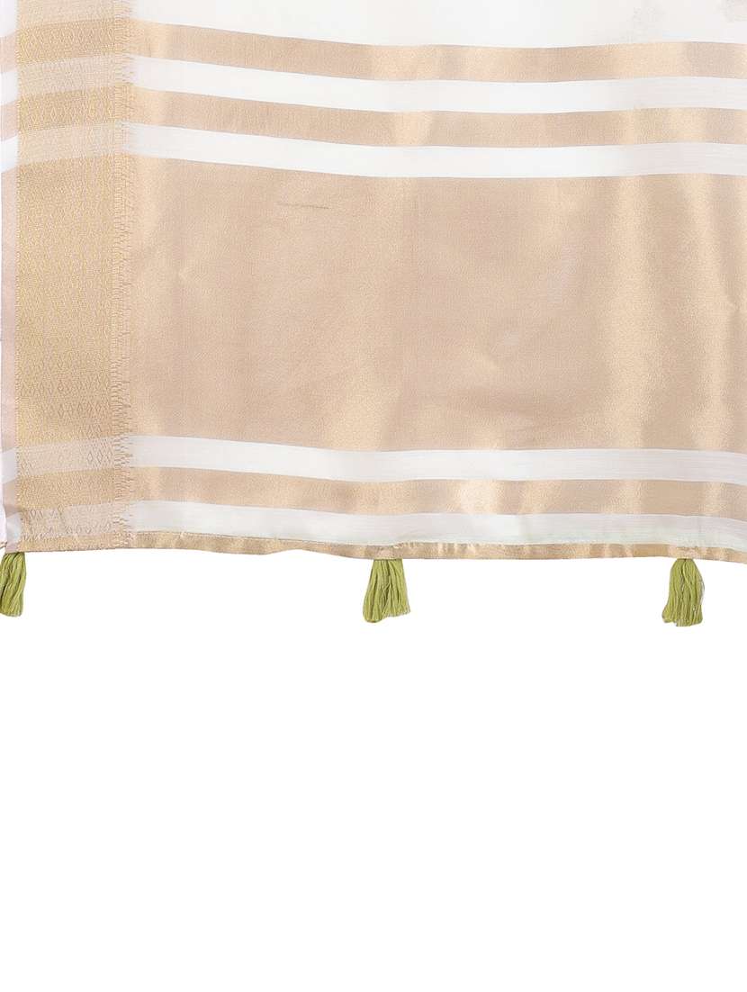 women solid with bordered saree with blouse - 21969139 -  Standard Image - 5